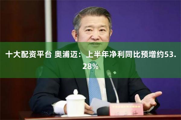 十大配资平台 奥浦迈：上半年净利同比预增约53.28%