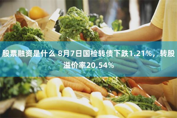 股票融资是什么 8月7日国检转债下跌1.21%，转股溢价率20.54%