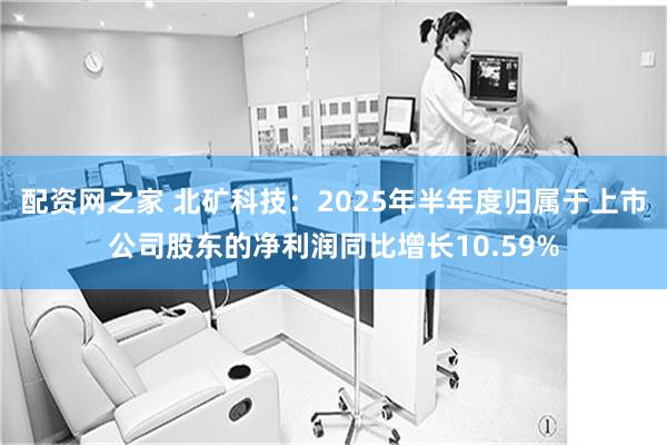 配资网之家 北矿科技：2025年半年度归属于上市公司股东的净利润同比增长10.59%