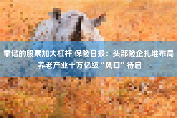 靠谱的股票加大杠杆 保险日报：头部险企扎堆布局 养老产业十万亿级“风口”待启
